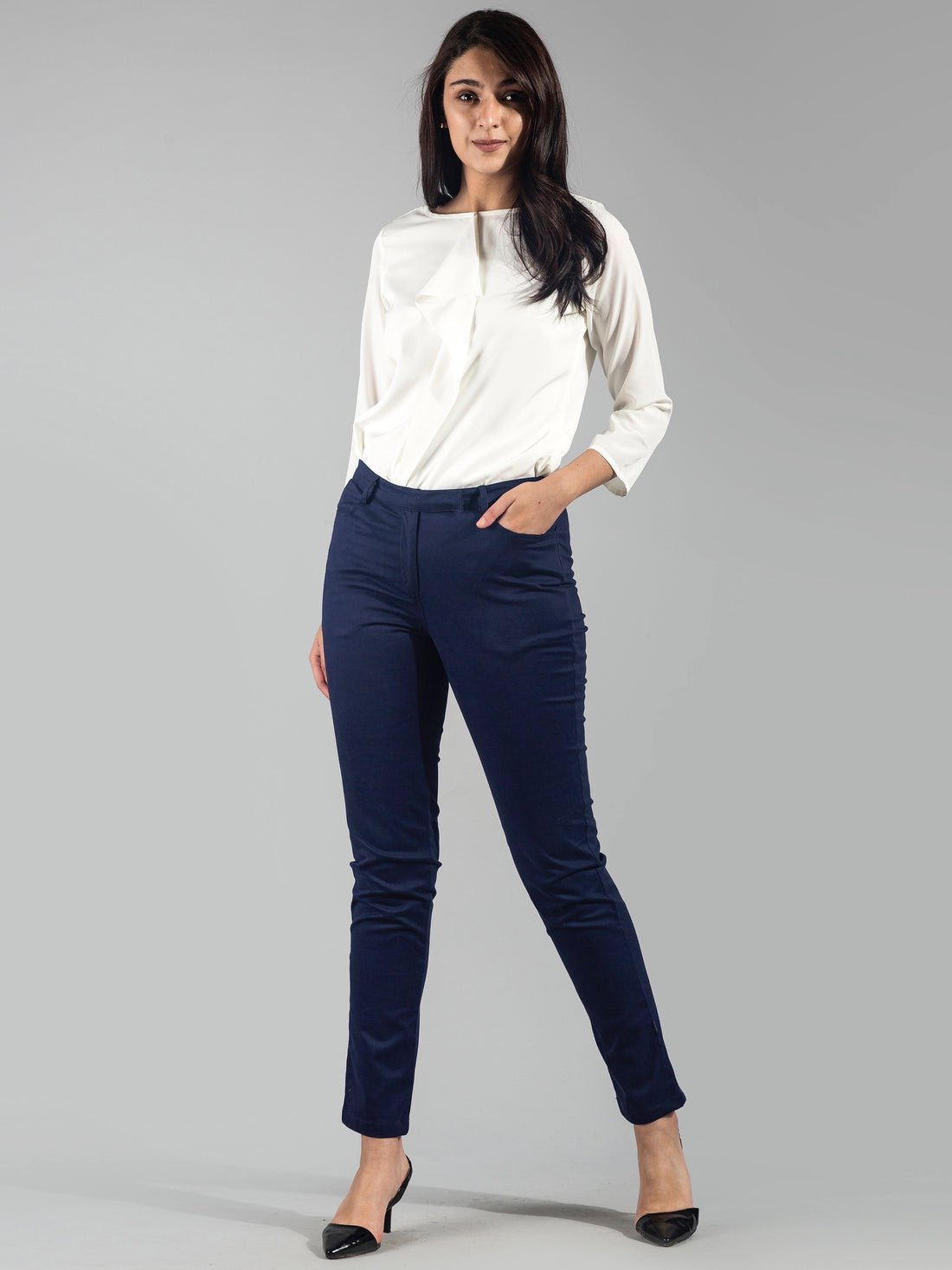 Blue Formal Pant For Women