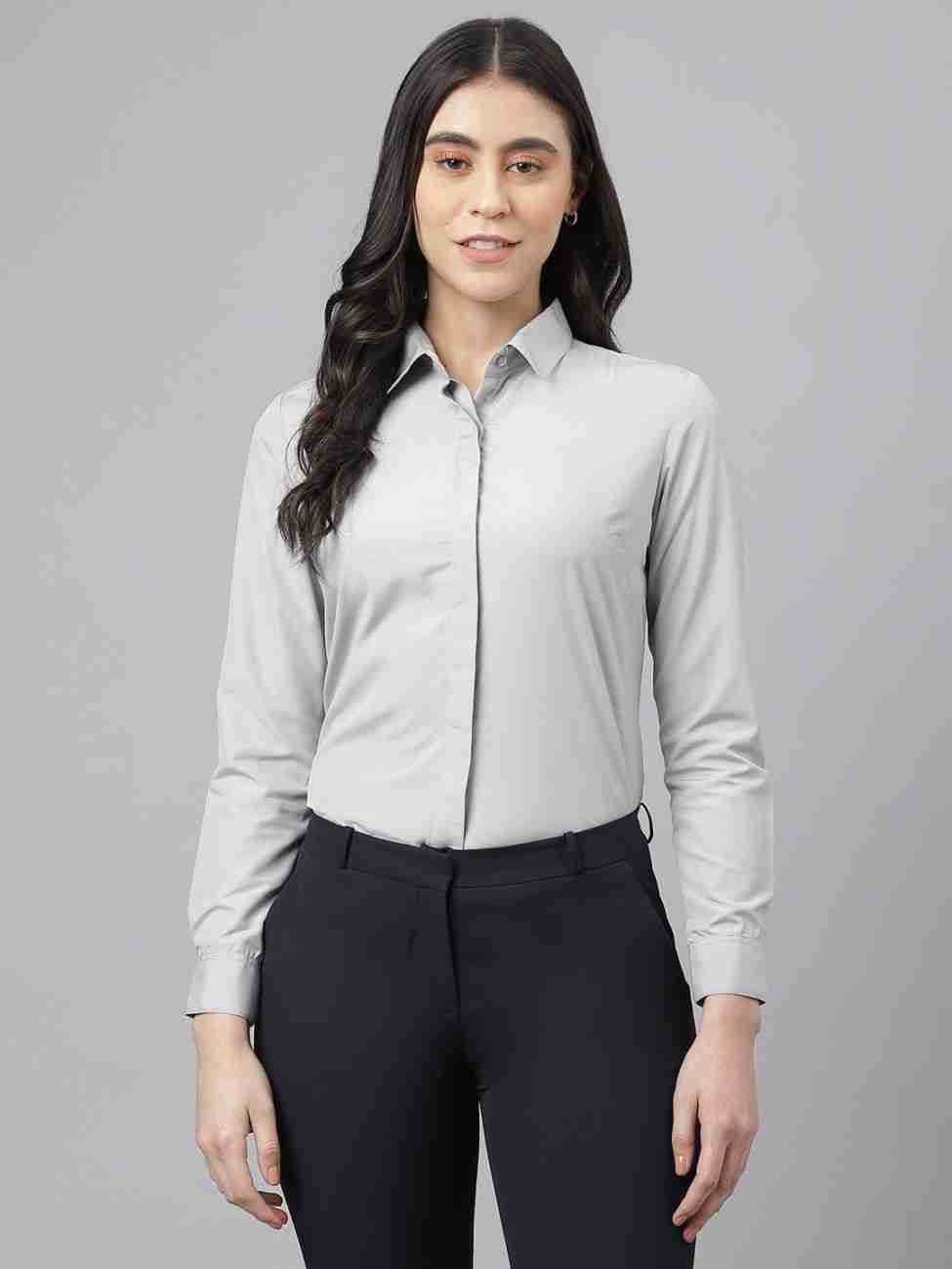 Gray Formal Shirt For Women 