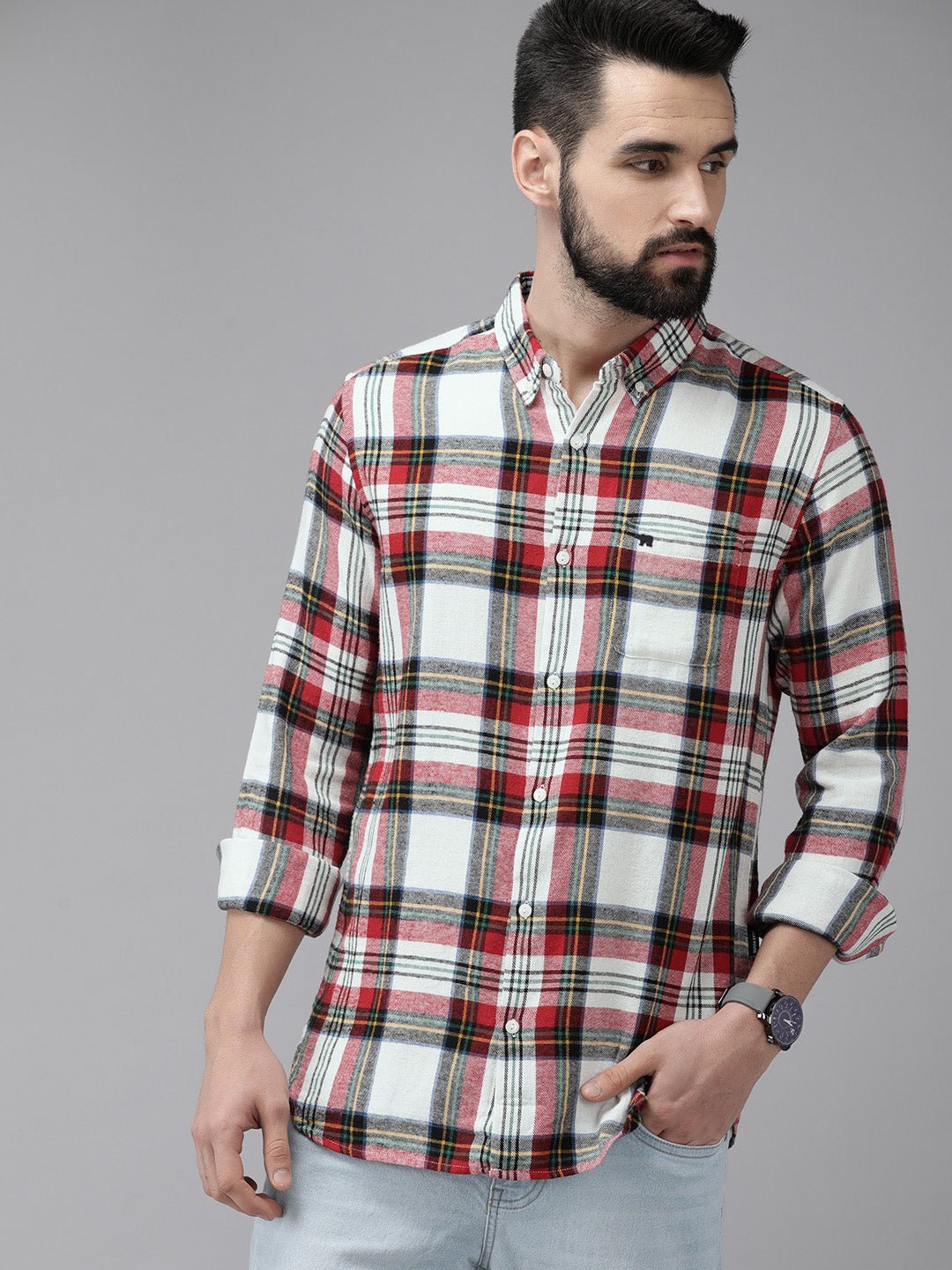 Red And White Check Shirt