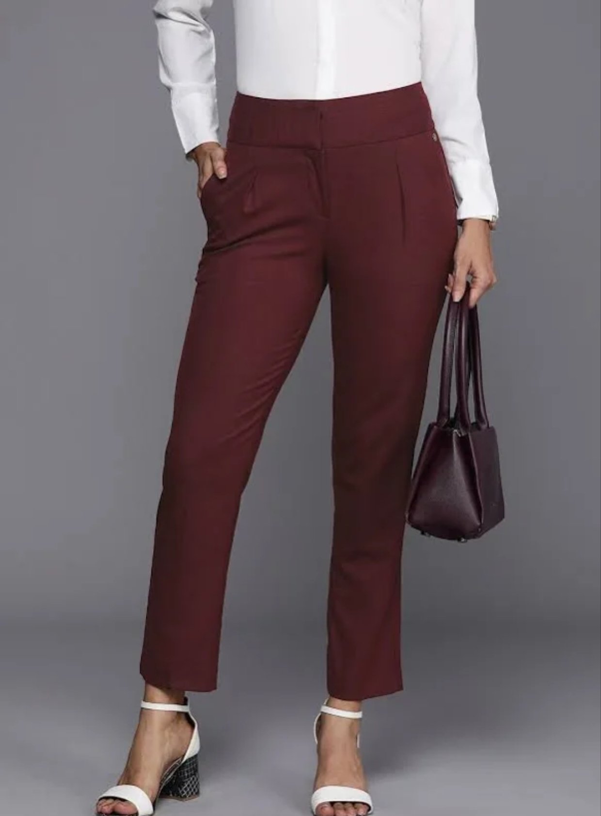 Maroon Formal Pant For Girls